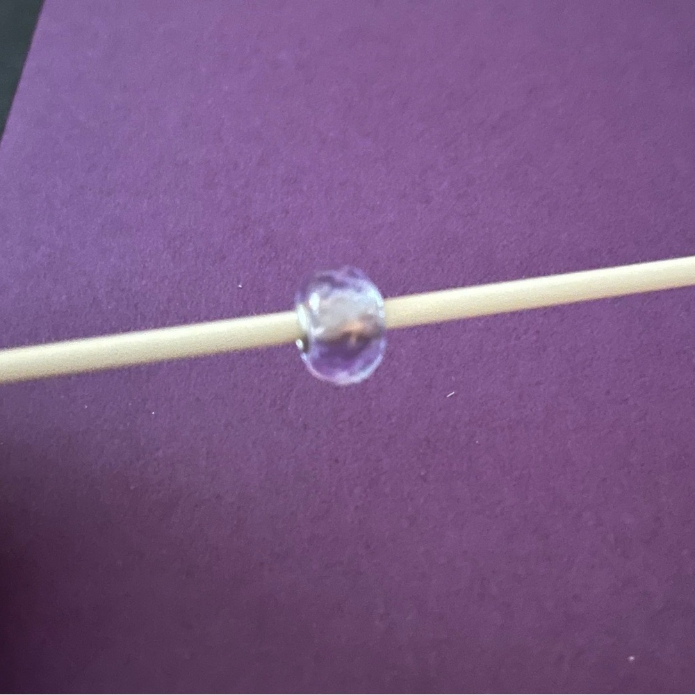 Trollbeads Retired Lavender Prism bead. TGLBE-10219. - Picture 6 of 6